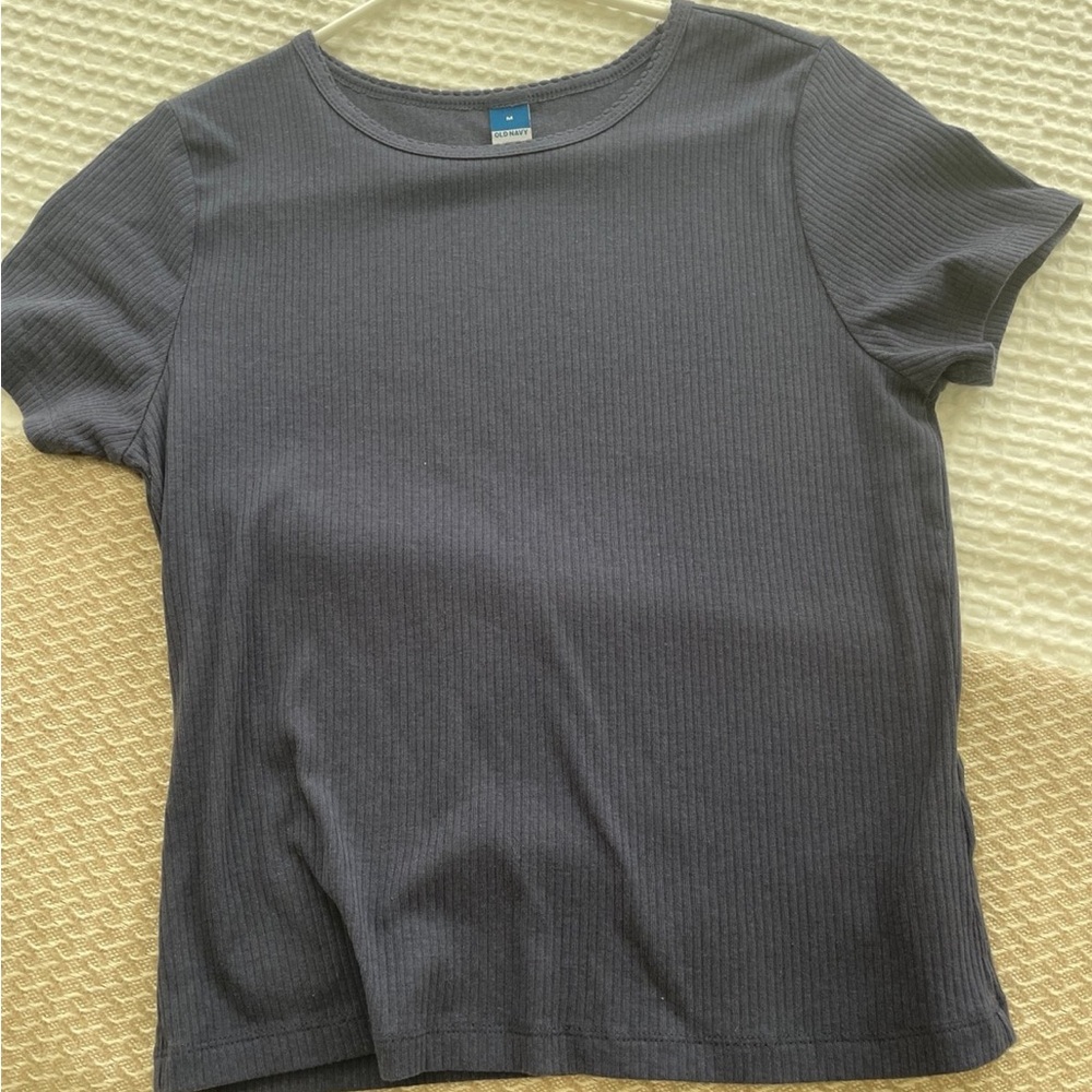 Old Navy Ribbed Cropped Short Sleeve Tee